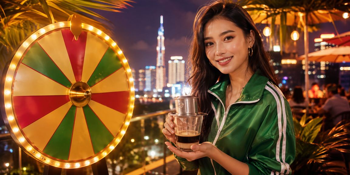 Người dùng TP.HCM tham gia chương trình quay thưởng may mắn tại quán cà phê