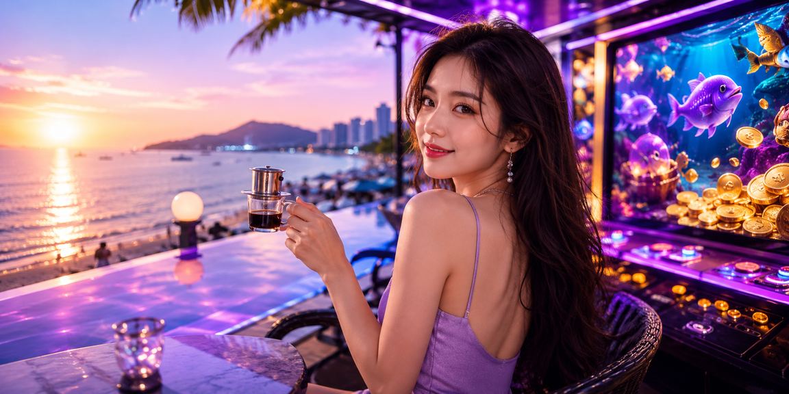 Người dùng nạp tiền và đặt cược tại quán cà phê ven biển Vũng Tàu